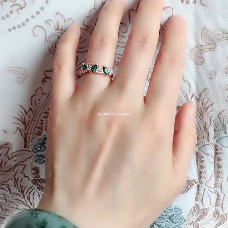 Created Rings for Women New Classic Jewelry Wedding Engagement Ring Rhinestone Fine Jewelry Gift Girls Stylish Chic Ring