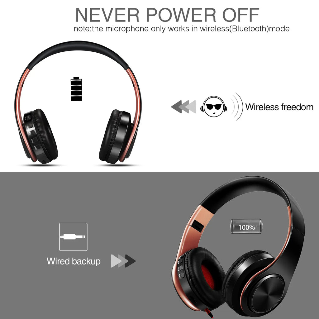 New Arrival Colors Wireless Bluetooth Headphone Stereo Headset Music Headset Over the Earphone with Mic for Iphone Sumsamg