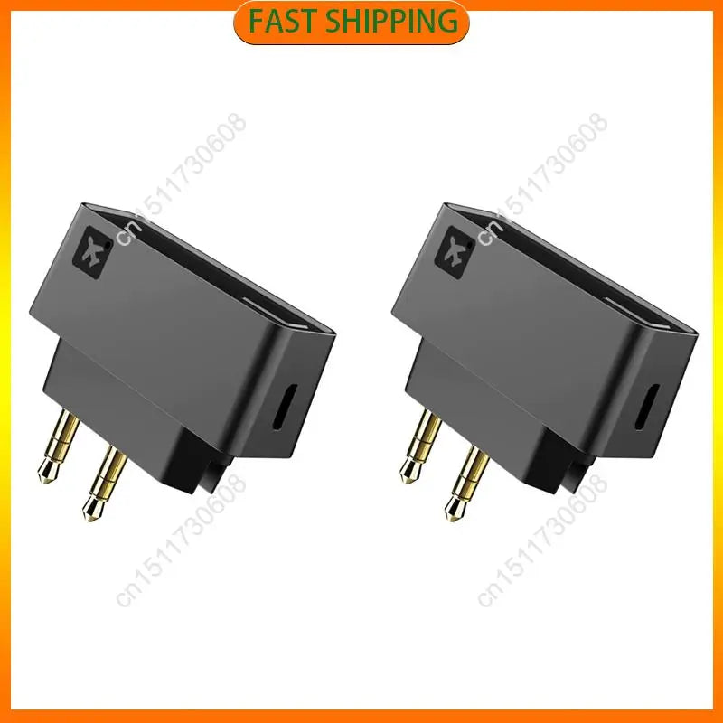 Buy Now 2X AK3046E Pro Wireless Bluetooth 5.0 Adapter For Airplane, With Aptx HD/LL/Adaptive Transmitter For , Headphones