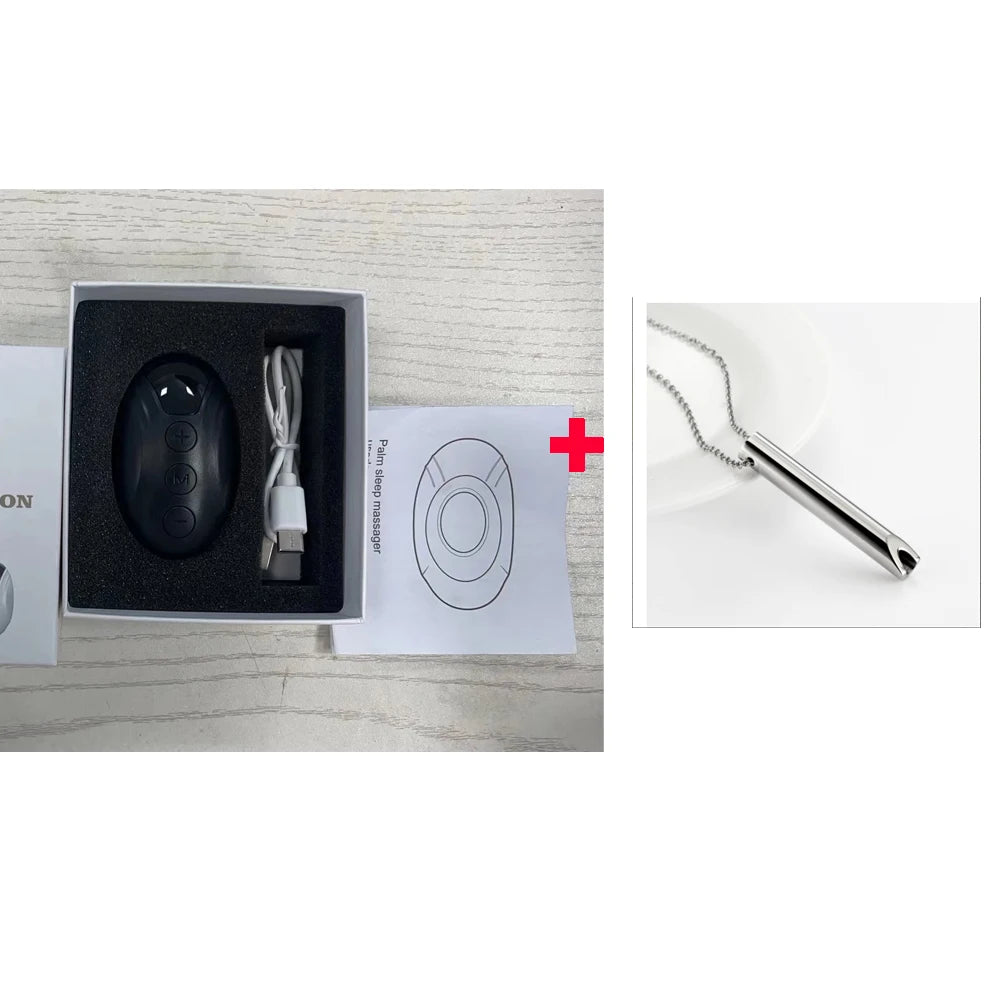 Handheld 20 Levels EMS Sleep Aid Relaxation Treatment Microcurrent Pulse Hypnosis Device Insomnia