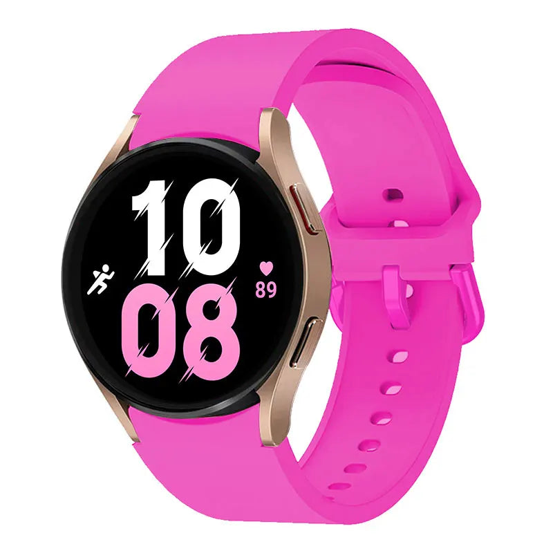 Strap For Samsung Galaxy Watch 6/4/7 44mm 40mm/5 Pro 45mm wristband 20mm Silicone Bracelet Galaxy Watch 6 classic 43mm 47mm Band
