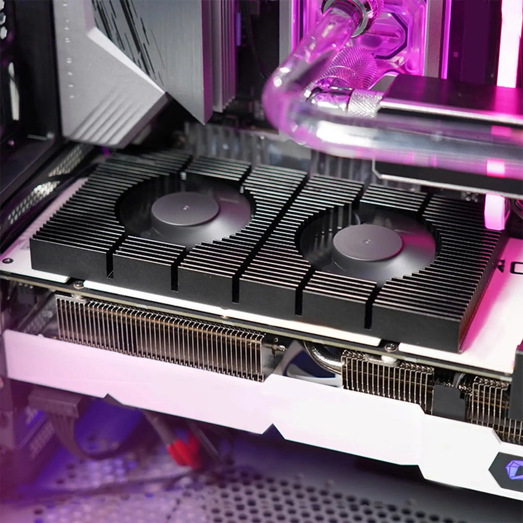 Graphic Card Backplane Cooler, GPU Backplate Radiator Memory Cooling Fans Heatsink for RTX 3080 3070