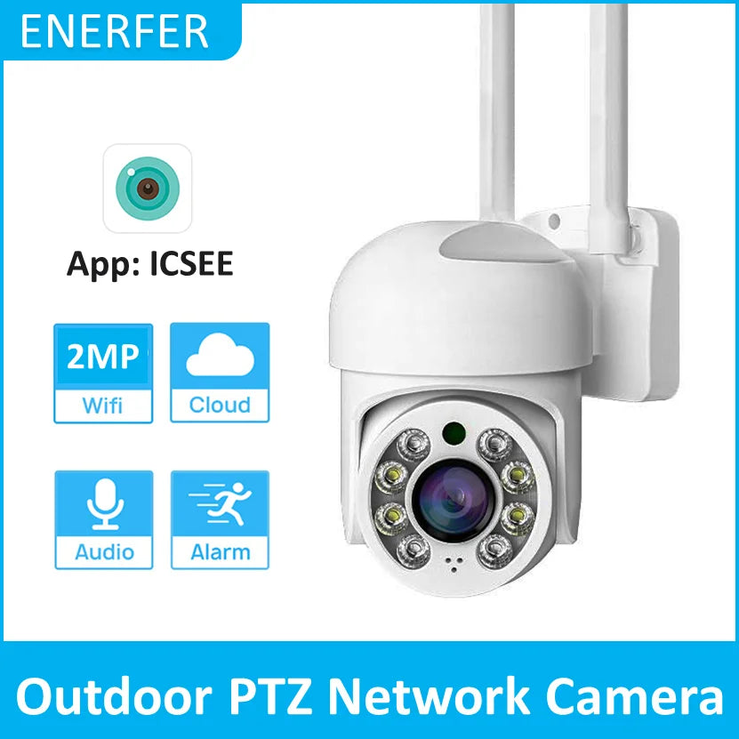 4MP/2MP HD Wireless Outdoor Security ICSEE APP Motion Detection WiFi CCTV IP PTZ Network Camera