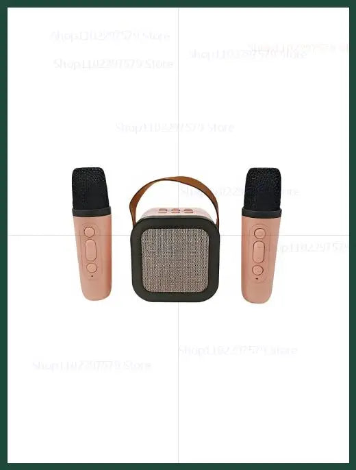 K12 Karaoke Microphone Set with 2 Wireless Microphones Bluetooth 5.3 PA Speaker for Kids Home KTV Singing Party Gift