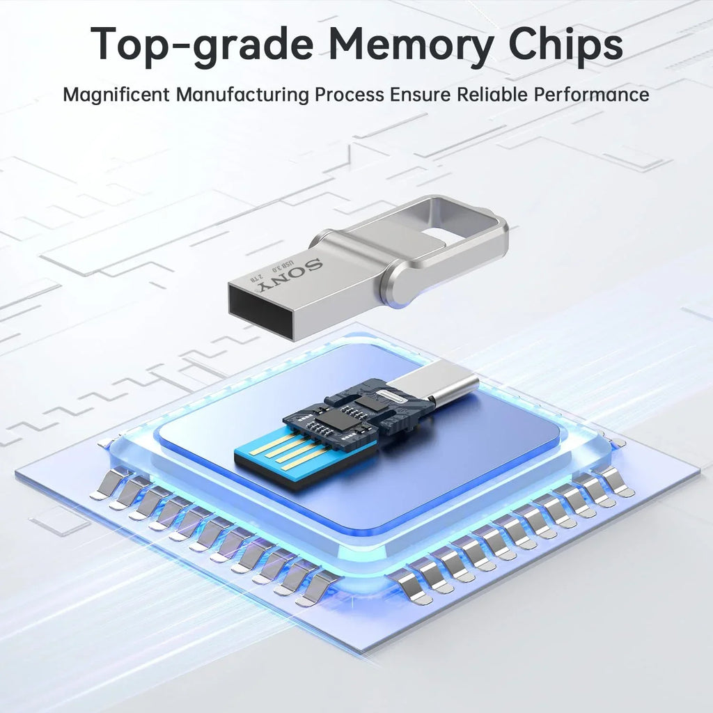 SONY 2 in 1 OTG USB-C Flash Pen Drive Metal Memory Stick Usb 3.0 flash Disk 64GB 128GB 256G USB3.0 Dual C Pendrive