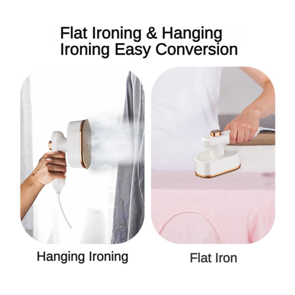 50ML Mini Handheld Steam Iron 40W Foldable Wet Dry Ironing Machine Household Travel Fast Heating for Clothes Fabric Wrinkle