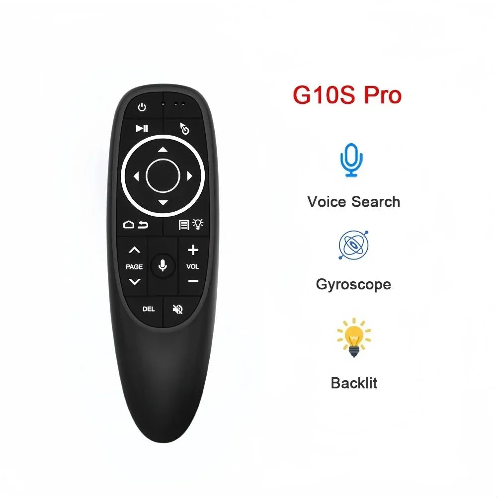 G10S Pro BT Air Mouse 2.4G Wireless Gyroscope Smart Remote Control With Voice IR Learning for Android TV Box H96 MAX X88 PRO X9