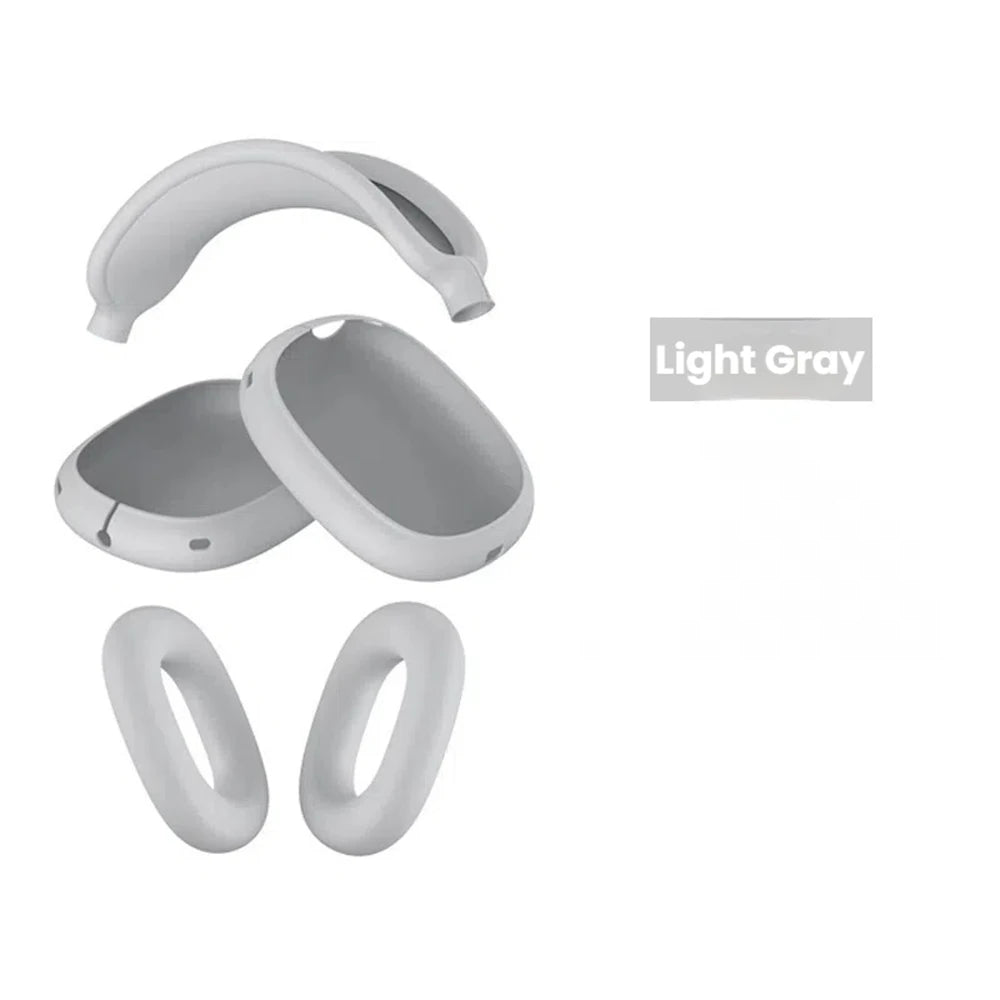 3 in 1 Soft Silicone Case for Airpods Max Cases Skin Protector Wireless Headphones Covers Shockproof Earphone Covers Accessories