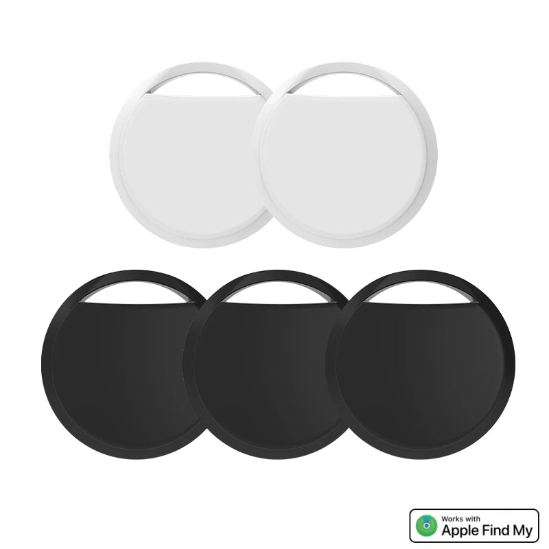 5-pack Bluetooth GPS Tracker for iOS Work with Apple Find My App Global Positioning for Luggage Bag Car Wallet Bike Smart Tag