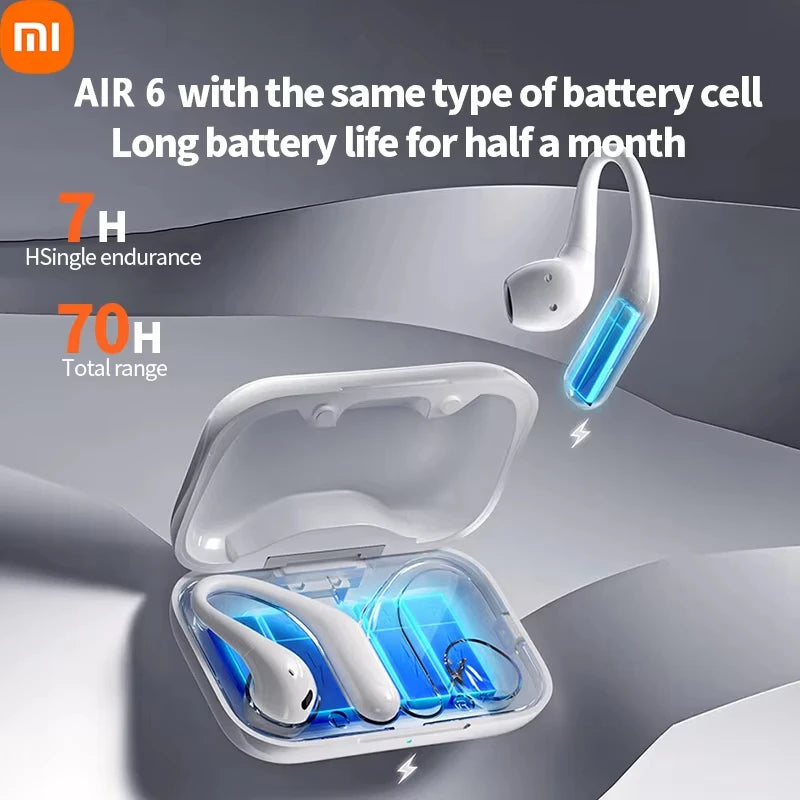 XIAOMI Air6 Wireless Sports Earphones Bluetooth 5.3 Open Hanging Earphones Life Waterproof Comfortable HD Sound Android IOS