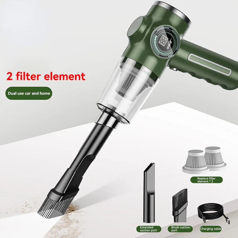 Car Hand Wireless Vacuum Cleaner,  Multifunctional High Power Wet And Dry Vacuum Cleaners Aspirator Cleaning Dust Removal