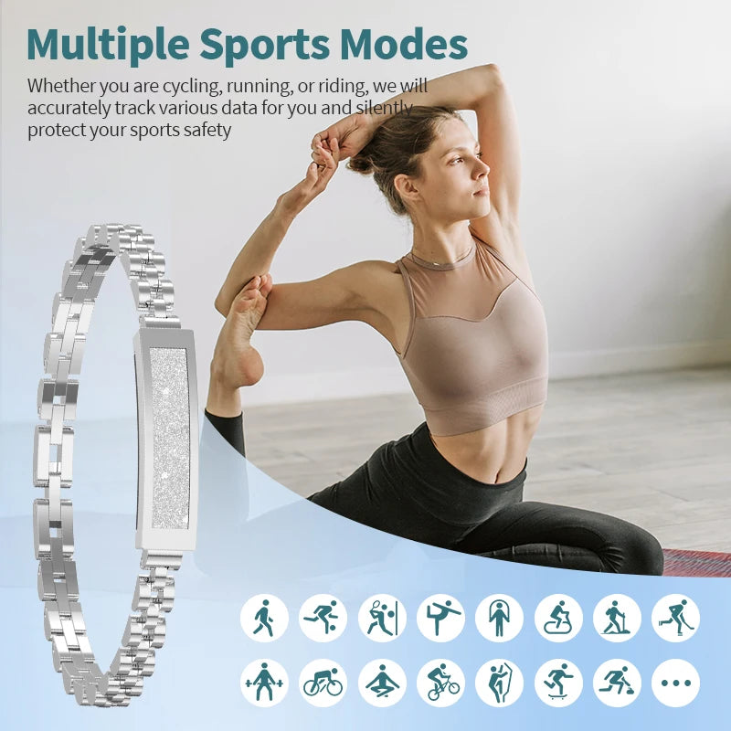 Women Smart Bracelet 2026 New Sports Fitness Wristbands Health Pedometer Waterproof Heart Rate Sleep Monitor Smart Watch ladies