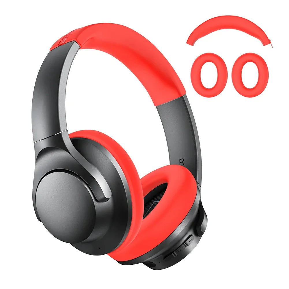 Suitable for Anker Soundcore Life Q20i Headset Silicone Protective Case Headband EarPads Protective Case Soft and skin friendly