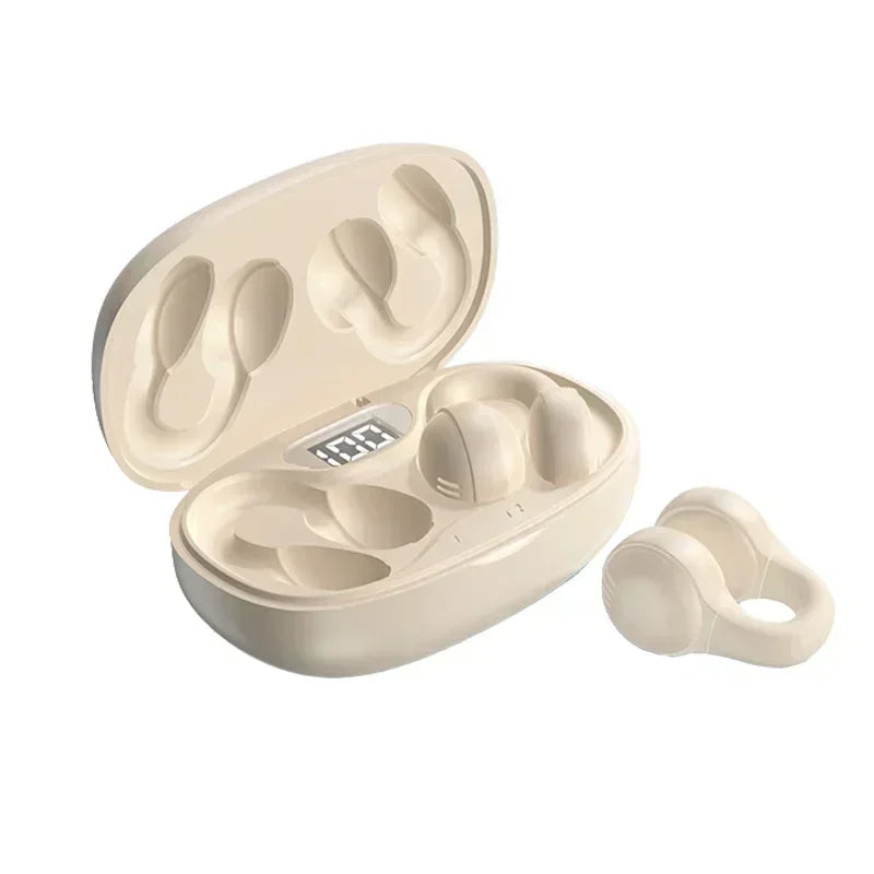 TWS X58 Wireless Bone Conduction Headphones Bluetooth Earphones Waterproof Sports Earbuds Earring Ear Hook With Mic Headset