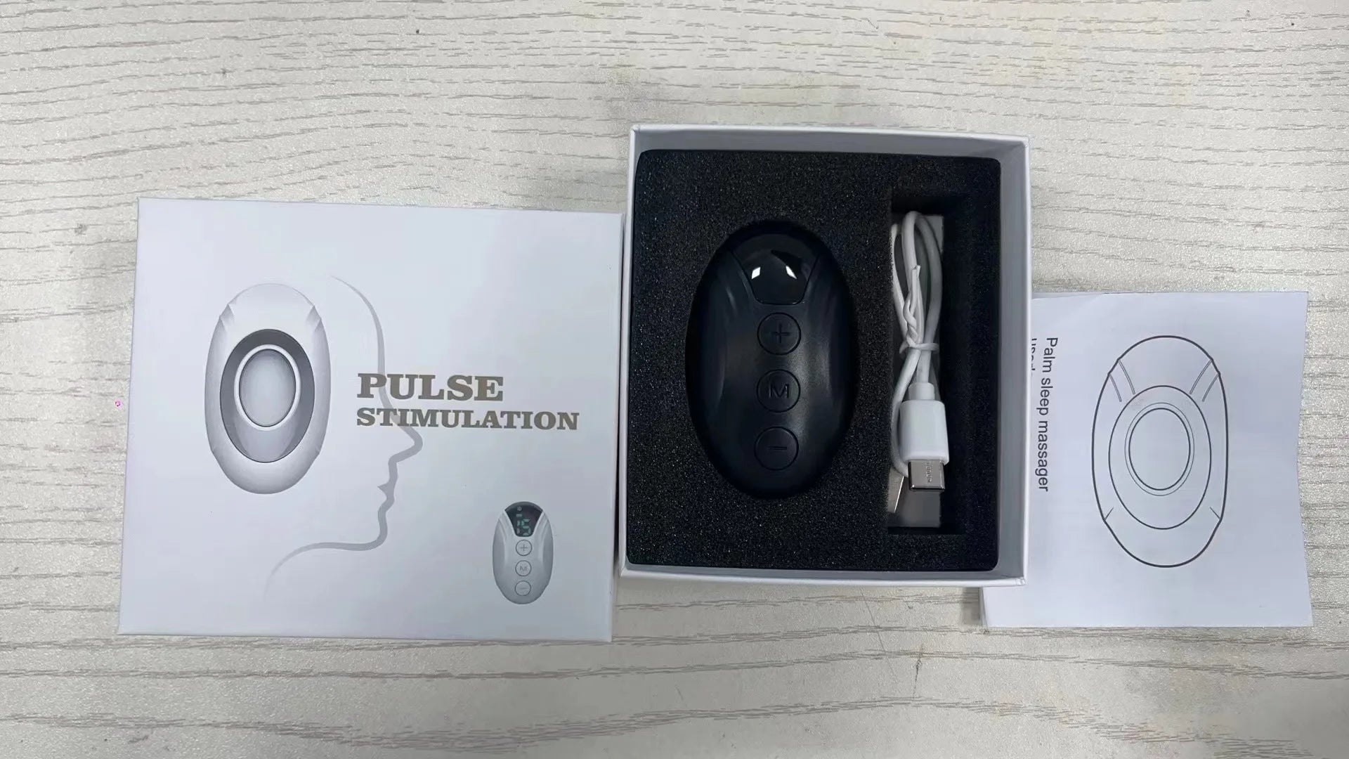 Handheld 20 Levels EMS Sleep Aid Relaxation Treatment Microcurrent Pulse Hypnosis Device Insomnia