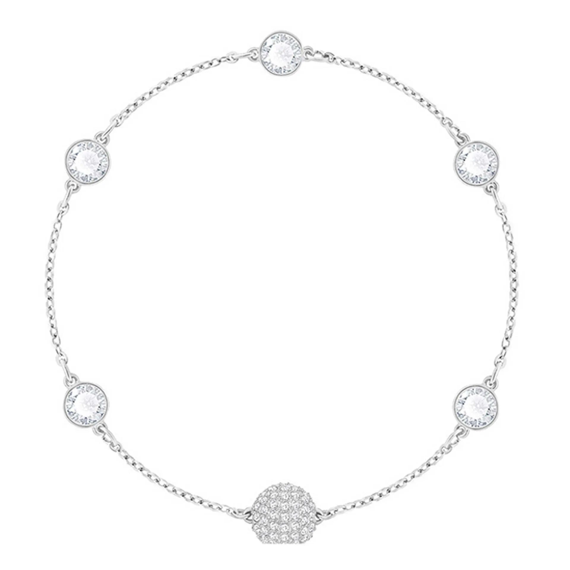 2025 New Fashion Women's Simple Round Ball Bracelet Austrian Crystal Small Pearl Invisible Magnetic Clasp Bracelet Romantic Gift