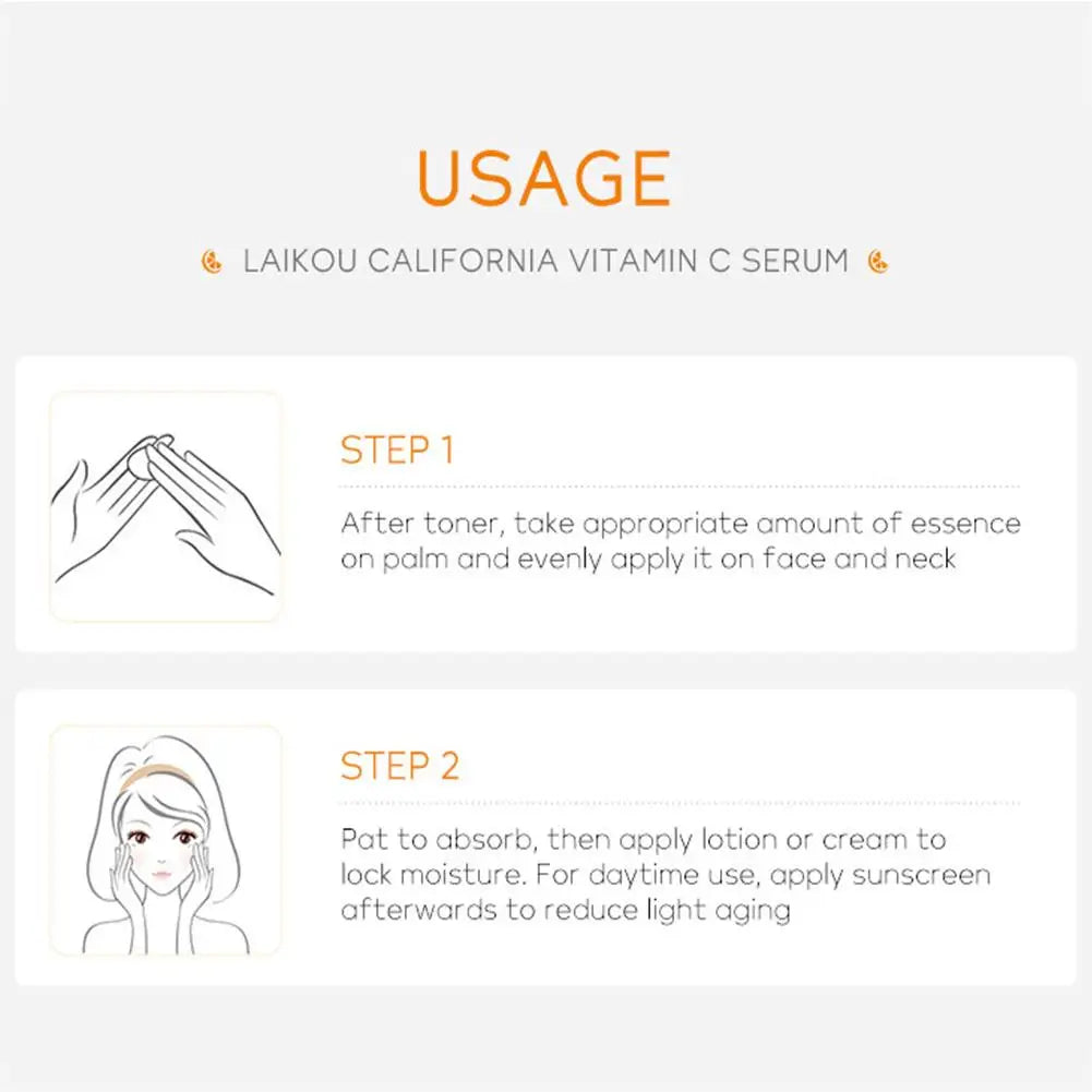 Moisturizing Vitamin C Serum Shrink Pores Whitening Brightning Face Repair Essence Women Face Skin Care Product