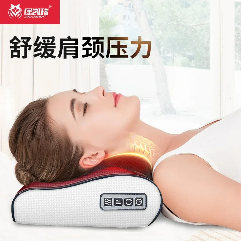 Cervical Massage Pillow Neck Massager Multifunctional Back Home Cervical Pillow Shoulder and Neck Massager