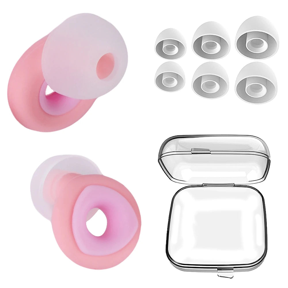 Anti Noise Silicone Earplug Sleep Noise Reduction Ear Plug Canceling Soundproof Ear Plugs Waterproof Swimming Soft Ear Protector