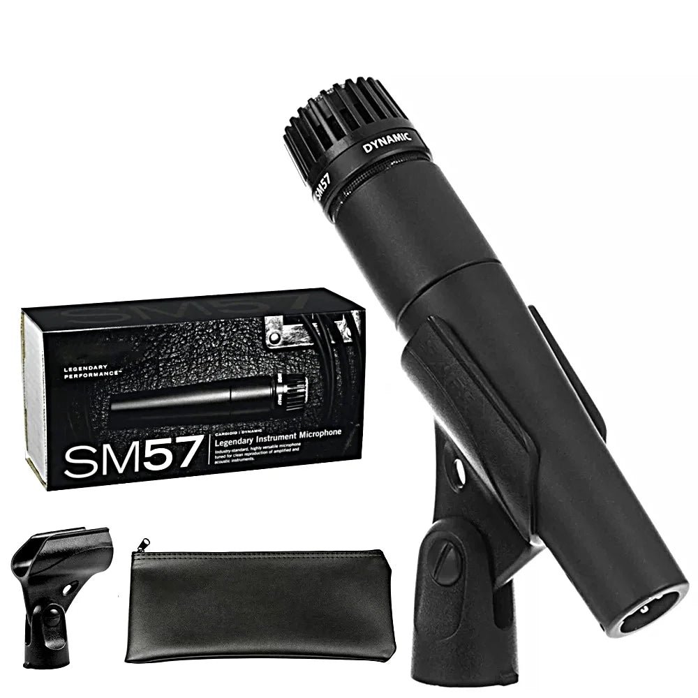 Metal SM57 Cardioid Dynamic Microphone For Stage Singing Professional Wired Microphone for Karaoke BBOX Recording Vocal