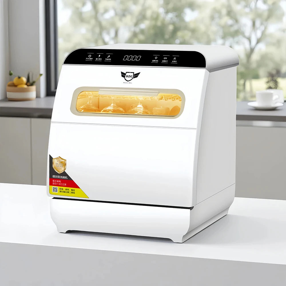 Dish Washer Machine for Home Factory Hot Sale Ptc Hot Dorms RVs Portable Compact Countertop Dishwasher Q8