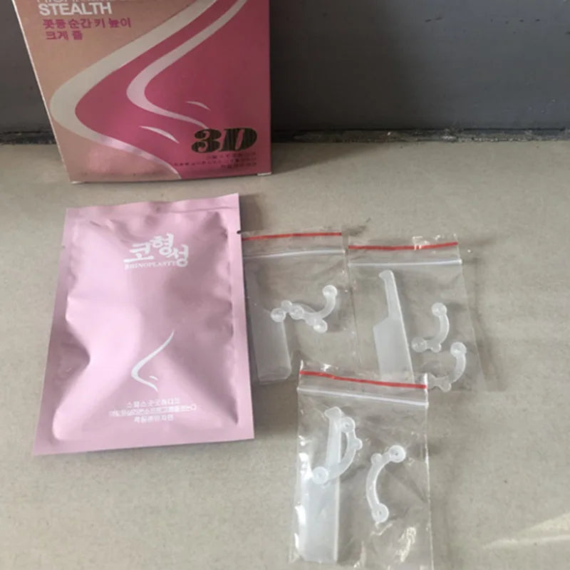 2 Sets Nose Up Lifting Nose Shaper Lifter Nose Slimmer Nose Corrector Nose Bridge Straightener Beauty Tool 3 Size Pain Free