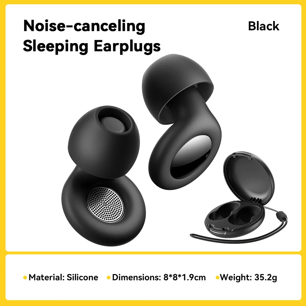 ESSAGER Noise Cancelling Ear Plugs for Sleeping Soft Silicone Sleep Earplugs Noise Reduction Earbuds for Sleep Work Study Travel