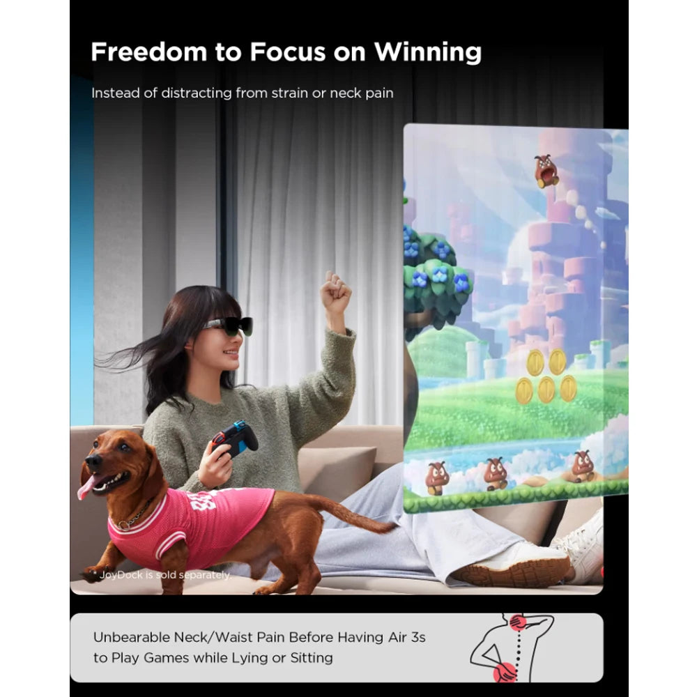 RayNeo Air 3S AR Glasses Micro OLED Screen Display 3D HD Private Cinema Pocket TV for Mobile Phone Computer Game Machine