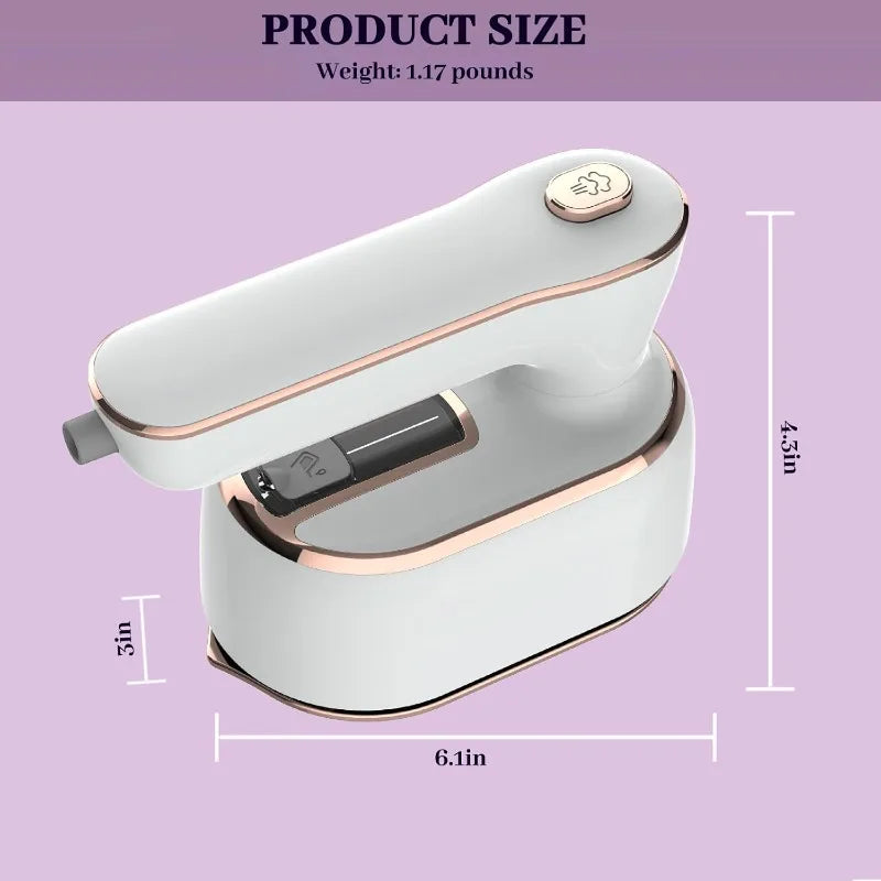 1000W Mini Handheld Garment Steamer Steam Iron for Clothes Household Fabric 100ml Mini Portable Fast-Heat for Clothes Ironing