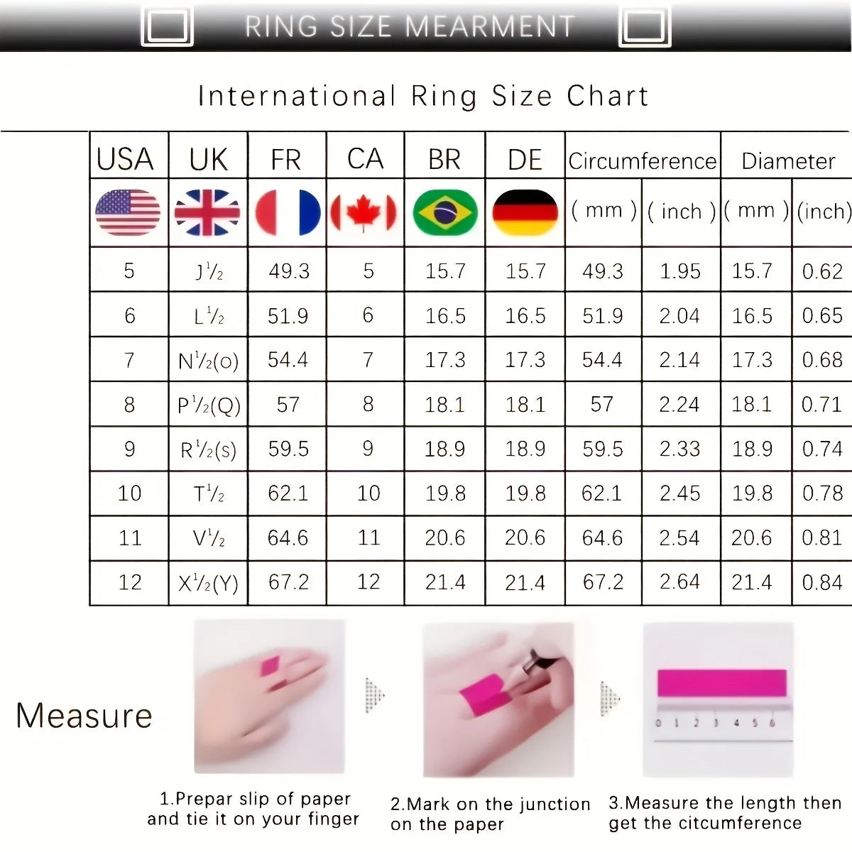 Luxury Female Crystal Red Champagne Stone Ring Fashion Rose Gold Finger Ring Vintage Party Geometric Rings For Women