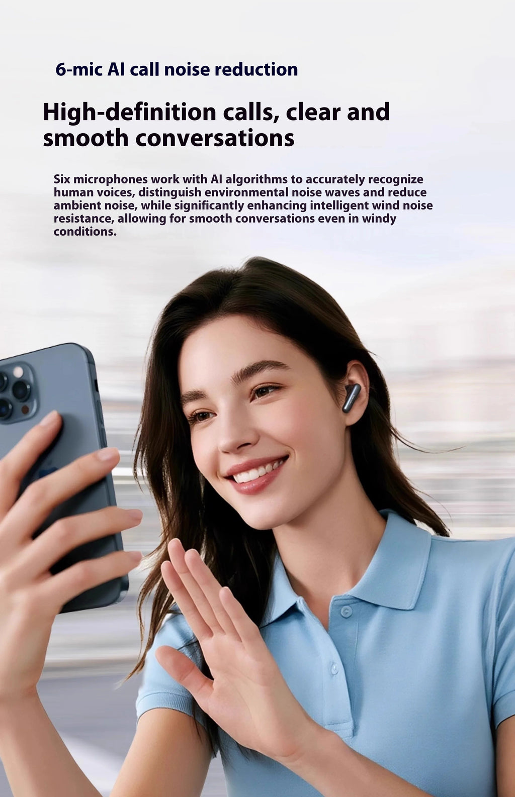 EarFun Air Pro 4i Wireless Earphone HI-FI Bluetooth 5.4 Active Noise Reduction TWS Earphone E-sports Earbud Gamer Accessories