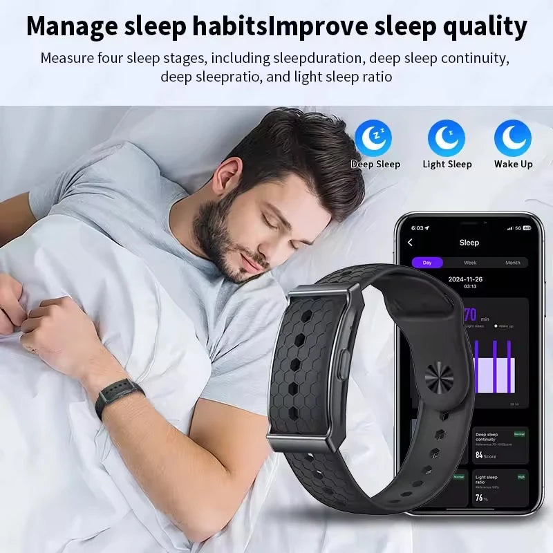 Hot No Screen Smart Watch Men Women Fitness Smart Bracelet Sport Band Heart Rate Blood Oxygen Monitor Health Tracker Smartwatch