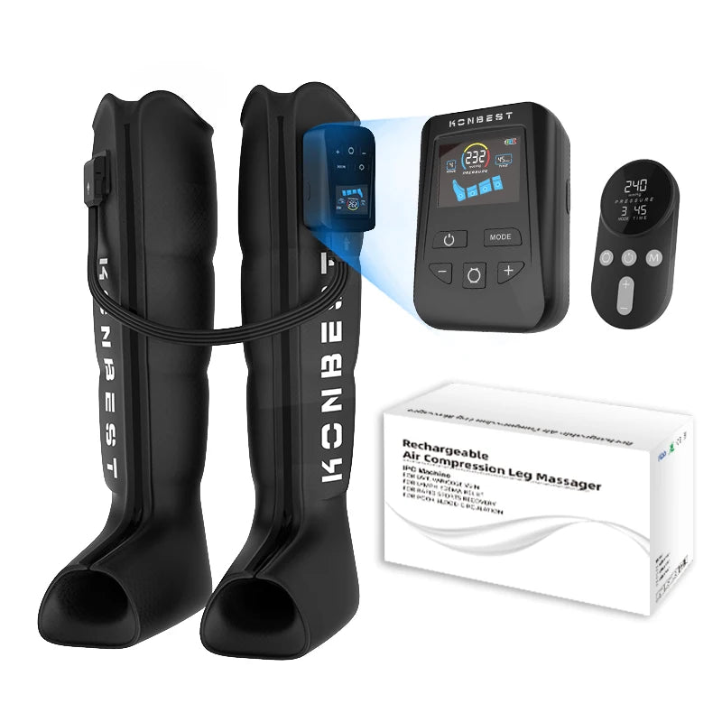Leg Massager Dropship Air Compression Boots Pump Controller for Athletes 240mmHg Therapeutic Leg Recovery Massage Machine