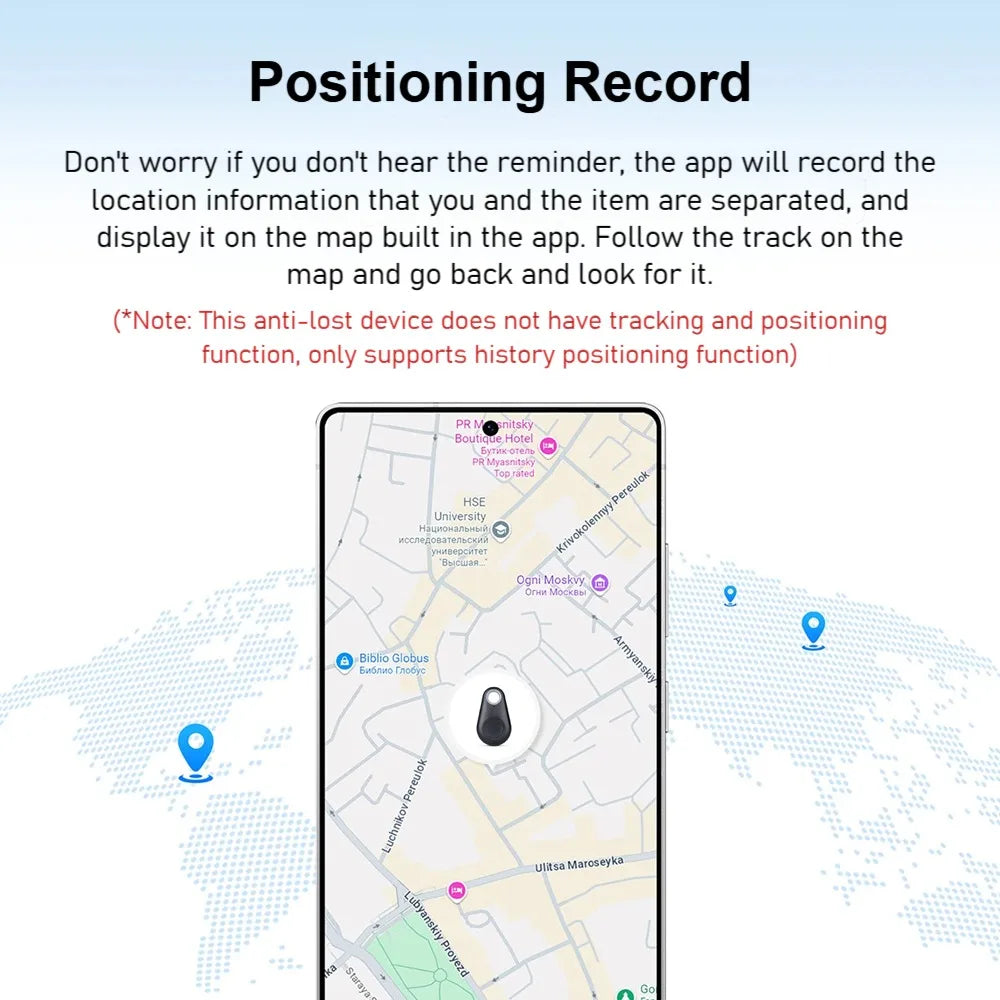 Mini Fashion Smart Pets Anti Lost Alarm Wireless Child Bag Key Finder Locator Reminder For ios and Android