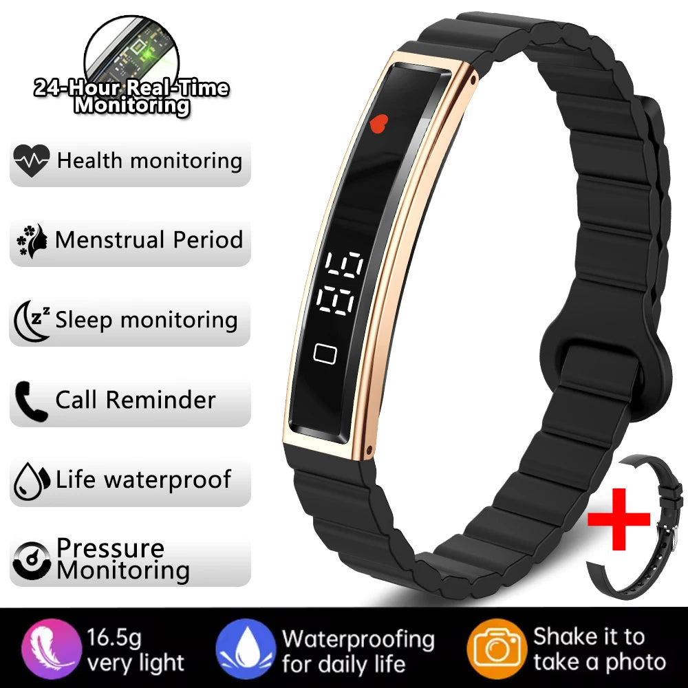 New Smart Bracelet Women Smartwatch Men Fitness Tracker HeartRate Blood Oxygen Waterproof Sport Smart Band Watch For Android iOS