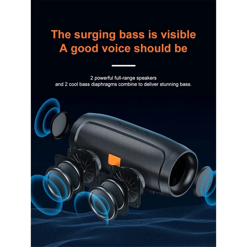 Bluetooth Speaker Bluetooth Speaker Dual Speaker Stereo Outdoor Tf Usb Playback Fm