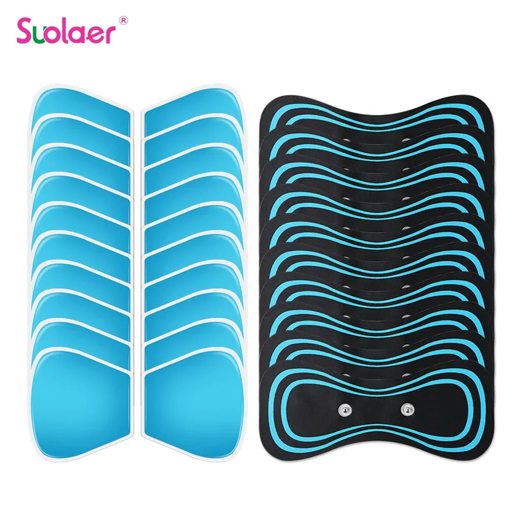 Gel Pads for Ems Massager Neck Stretcher Patch Back Sticker Muscle Stimulation Pulse Patches Fitness Neck Body Pain Relief Tools