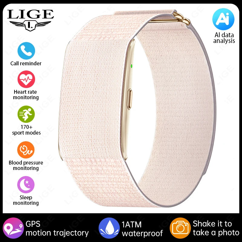 AI Health Wristband Smart Watch Bracelet Men Women Heart Rate Blood Pressure Monitor Fitness Tracker Waterproof Sports Smartband