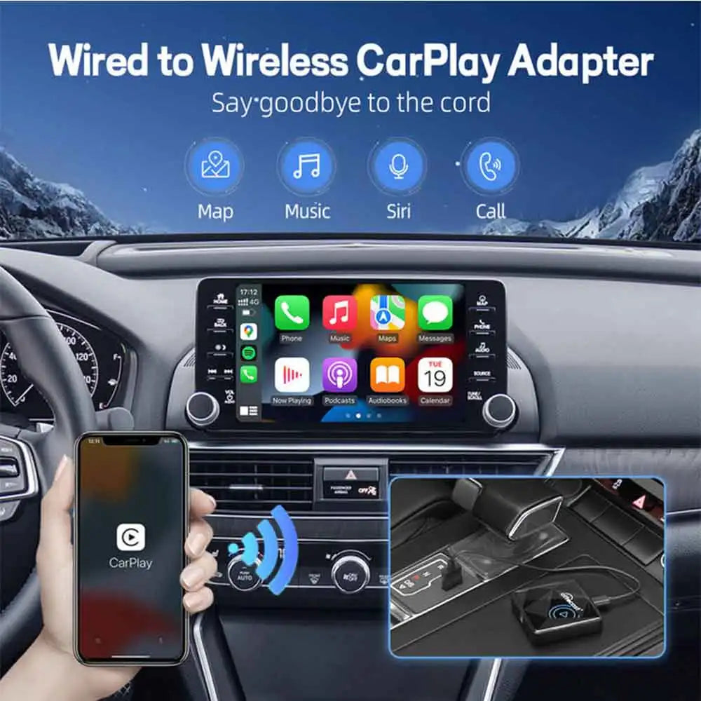 OTTOCAST U2Air PRO Wired To Wireless CarPlay Adapter USB Dongle Smart Ai Box Car Accessories for VW Nissan Ford Volvo Kia Benz