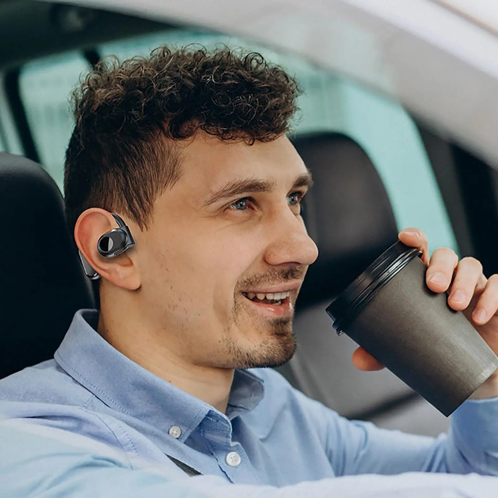 Wireless Headphones Bluetooth Headset With Microphone Bone Conduction Handsfree Noise Canceling Earphones For Driving Audifonos