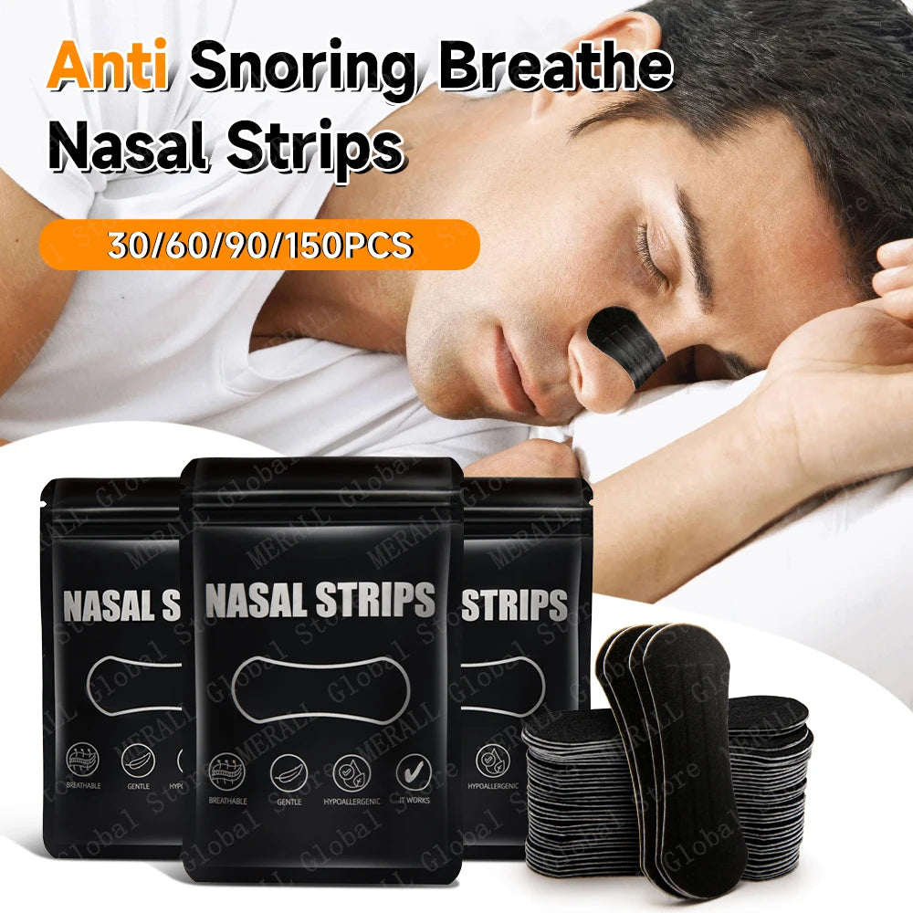Nasal Strips for Snoring Nasal Patch Correction Physical Expansion Breathable Nasal Patch Better Sleep Anti-Snoring Nasal Strip