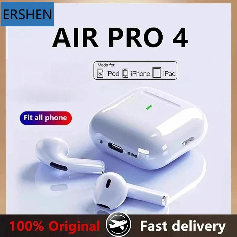 For Original AirPods Pro4 pro 4C-type Wireless Headphone Bluetooth Earphone e In Ear Tws GamingSports Headphones Air Smartphones