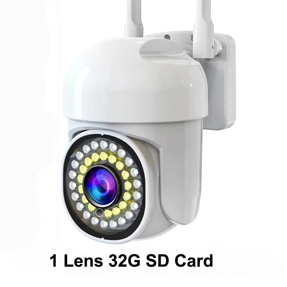 Yoosee 4K 8MP Dual Lens Dual Screens Color Night Vision Auto Tracking Two Way Audio Outdoor Waterproof Surveillance Cameras