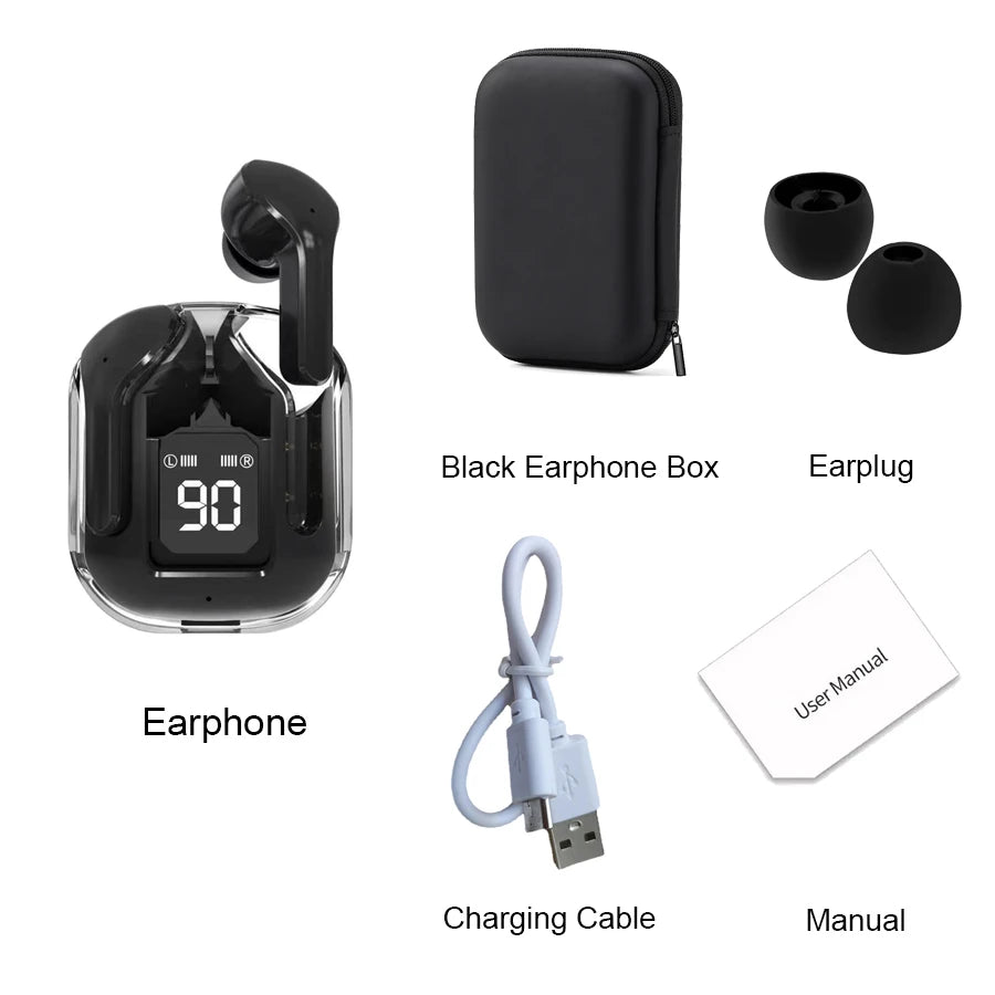 Air31 Tws Earpuds Wireless Bluetooth 5.0 Sport Gaming Headsets Noise Reduction Earbuds Mic Headphones with LED Display Earphones