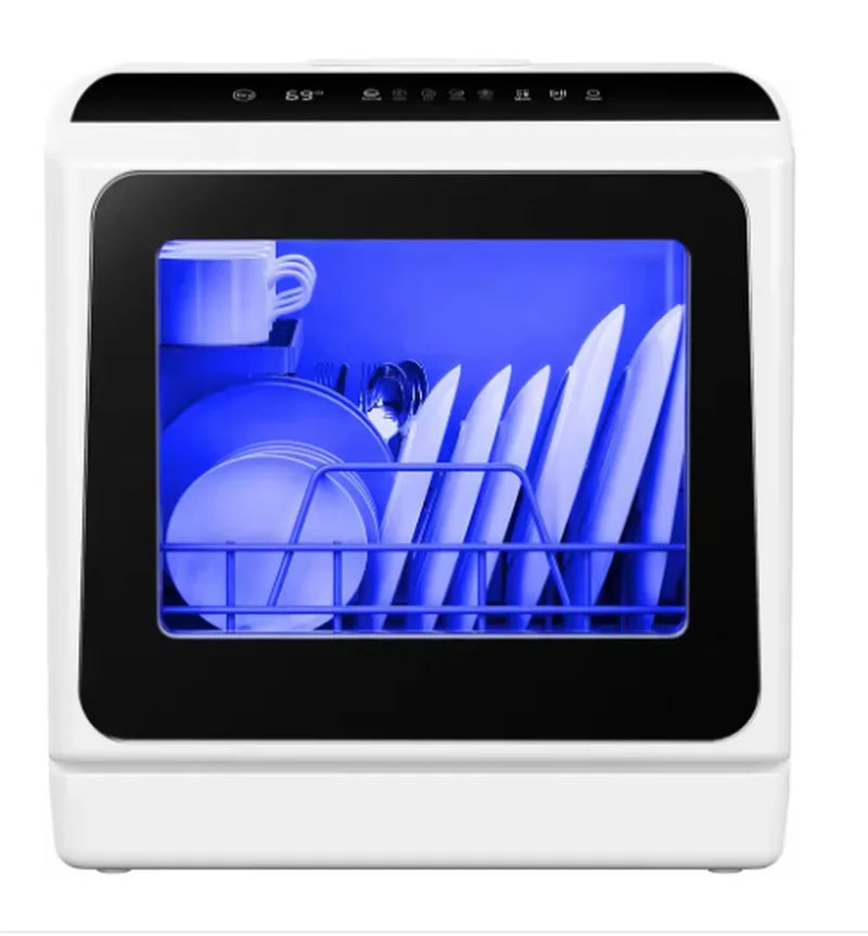 Mini portable dishwasher countertop compact dishwasher, desktop small dishwasher with 5L built-in water tank GN781TB