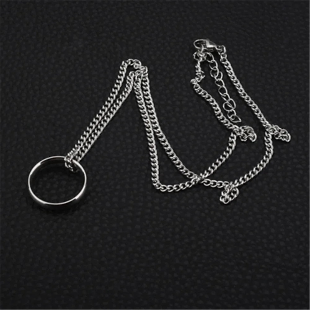 Korean Drama Same Necklace New Fashion Round Temperament Elegant Pendant Necklace Creative Trend Retro Delicate Necklace Pendant