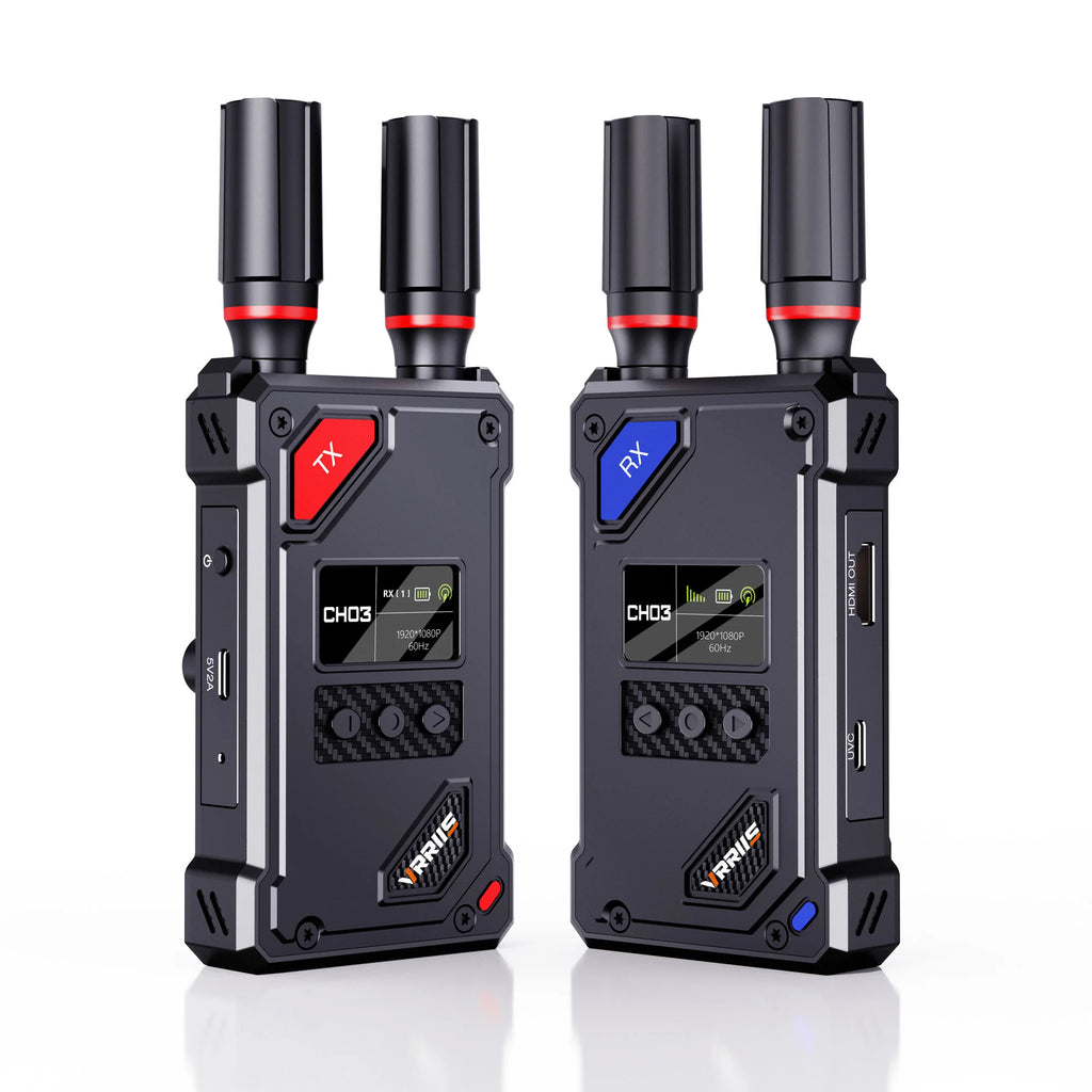 Wireless HDMI-Compatible Video Extender Kit Transmitter Receiver for Home Gaming Cameras Supported with NP-F Series Batteries