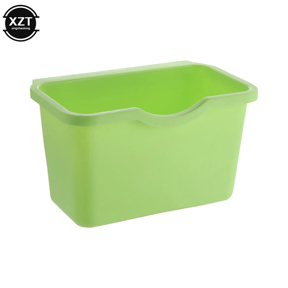 Kitchen Cabinet Door Hanging Trash Garbage Bin Can Rubbish Container Mini Waste Bins Household Rubbish Cleaning Tool Dustbin