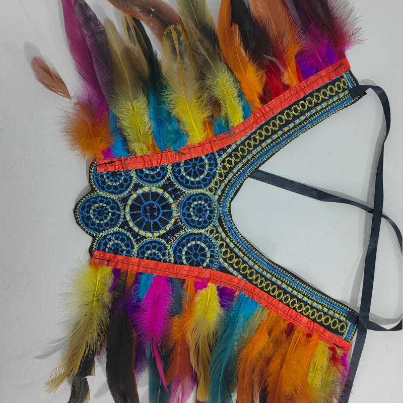 Halloween party costume, collar, scarf, Gothic feather collar and shoulders, witch role-playing available for both women and men