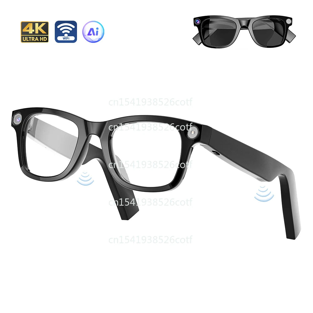 2025 GS4 Max smart glasses with 8MP wireless call wi-fi transmission outdoor sunglasses audio recording